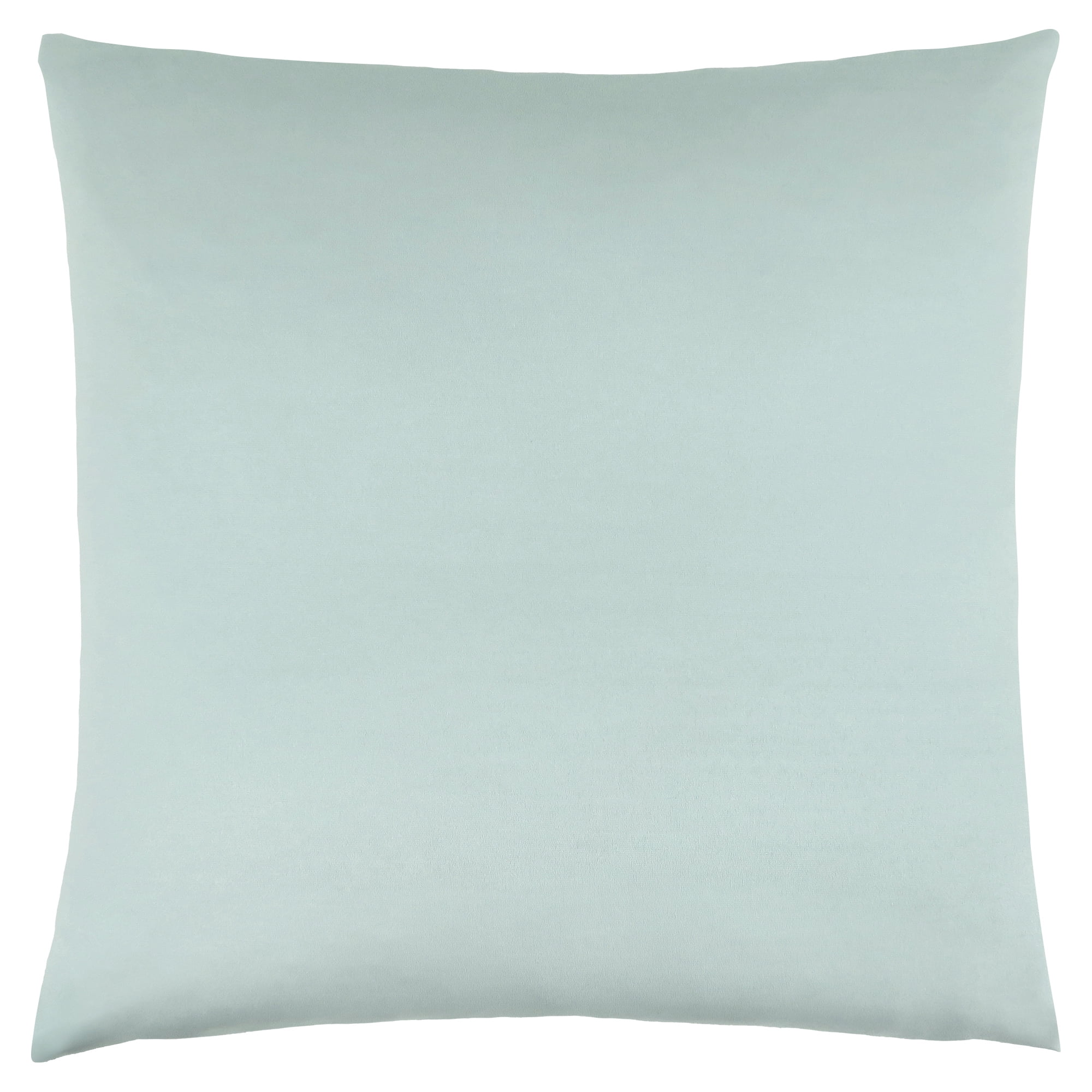 Mint Satin 18" Square Decorative Throw Pillow with Polyester Insert