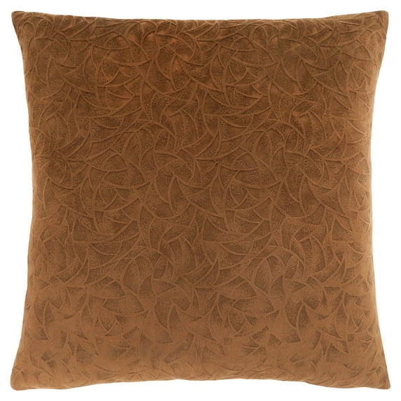 Pillows 18 X 18 Square Accent Sofa Couch Bedroom Polyester Brown