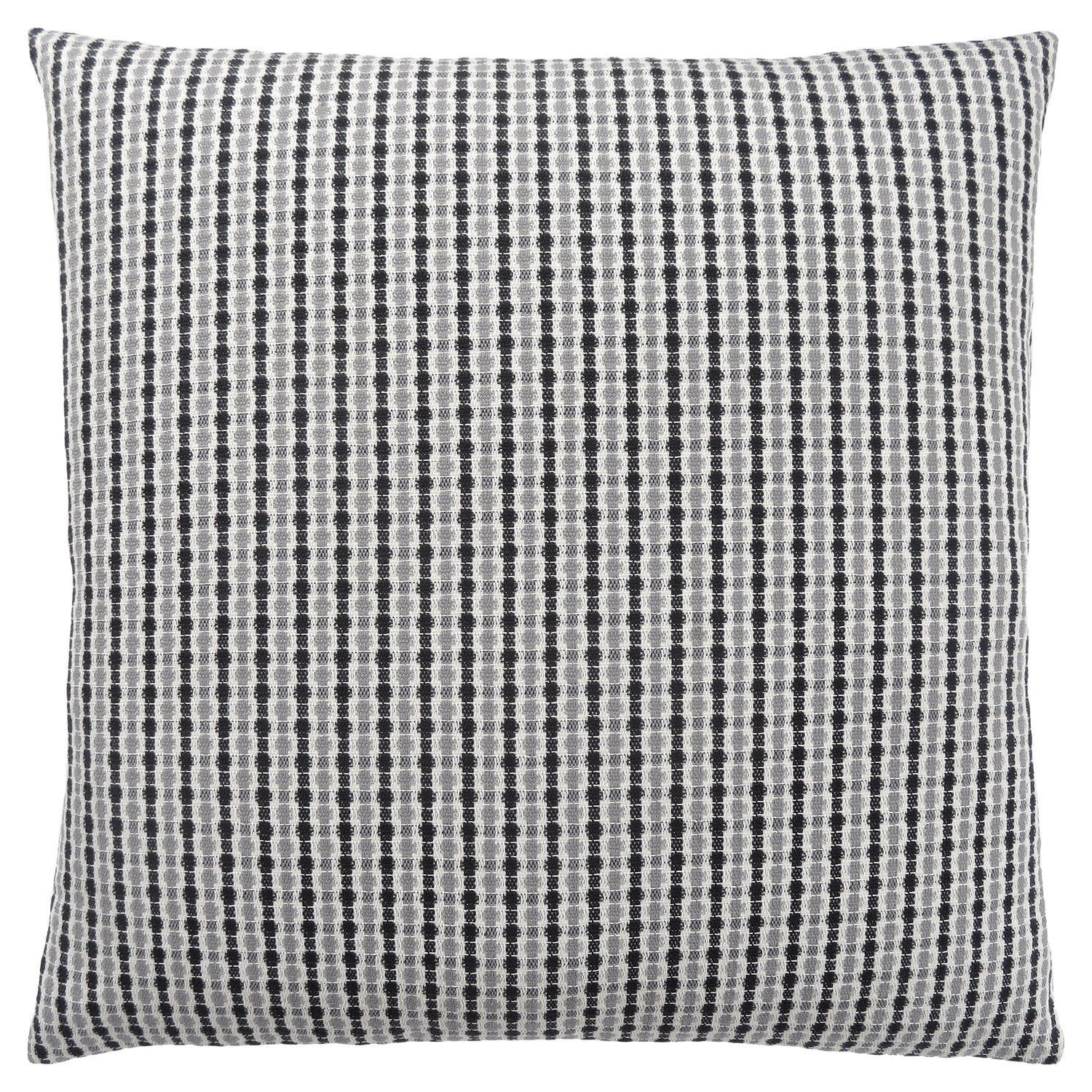 18" Square Black and Gray Polyester Abstract Throw Pillow