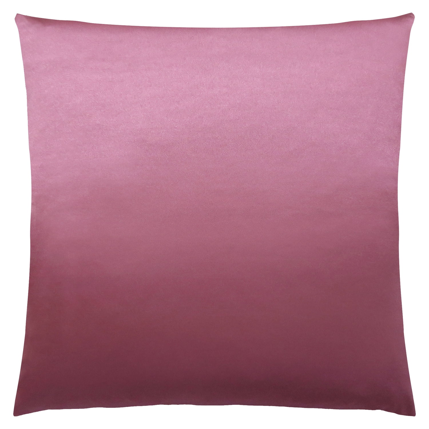 Elegant Pink Satin Square Accent Pillow with Polyester Insert