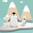 thumbnail image 1 of Pillows Cartoon Particle Throw Pillow Neck Pillow Deformation Two-in-one Dual-use Pillow Leisure Travel U-Shaped Pillow (Grey Penguin), 1 of 9