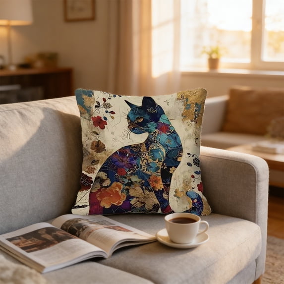 Pillows for Couch, Spring Cute Pet Patterns Cushion Cover Soft Throw Pillow Cover For Sofa And Chair Ideal Choice For Spring Easter Sofa And Bedroom Decoration