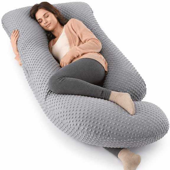 Pillows For Sleeping U Shaped Full Body Maternityowwith Removable Cover Supports Belly 57 Inch Black