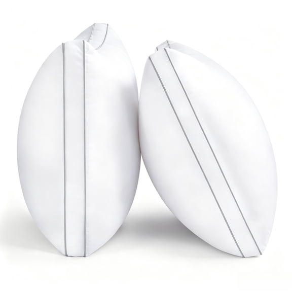 Pillows King Size Set of 2, Gusseted Bed Pillows for Sleeping 2 Pack, Luxury Hotel Quality, Supportive King Pillow with Soft Down Alternative for Back Stomach Side Sleepers,Machine Washable