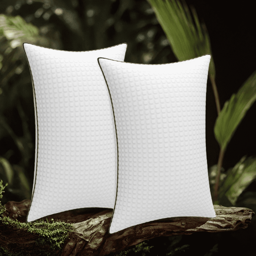 Pillows King Size Set of 2, Hotel Quality, Down Alternative Gusseted Bed Pillows for Side, Back, or Stomach Sleepers, White
