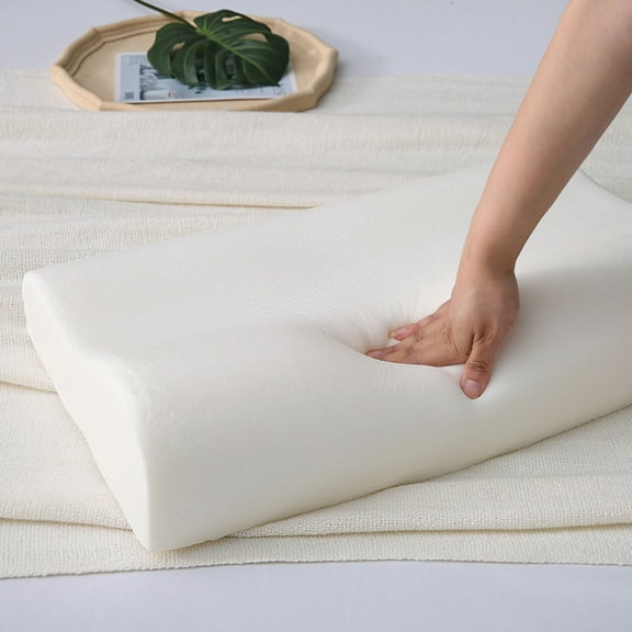 Pillows, Memory Foam Pillow for Side Sleepers (20"x12"), Cervical Pillow for Neck and Shoulder Pain Relief, Neck Pillow, Bed Pillow, White