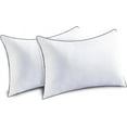 thumbnail image 1 of Pillows Queen Size Set of 2 for Sleeping, Soft and Supportive Bed Pillow for Side and Back Sleeper, Down Alternative Hotel Collection Sleeping Pillows 2 Pack -30x20 Inches, 1 of 12