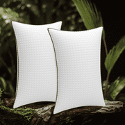 Pillows Queen Size Set of 2, Hotel Quality, Down Alternative Gusseted Bed Pillows for Side, Back, or Stomach Sleepers, White