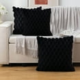 thumbnail image 1 of Pillows Room Decor Velvet Snowflake Weave Pillows - Plush Solid Color Throw Pillows for Office, Couch, Sofa, Lumbar Support, Comfortable Bedside Cushions, 1 of 7
