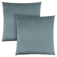 thumbnail image 1 of Pillows Set Of 2 18 X 18 Square Accent Sofa Couch Bedroom Polyester Blue, 1 of 4