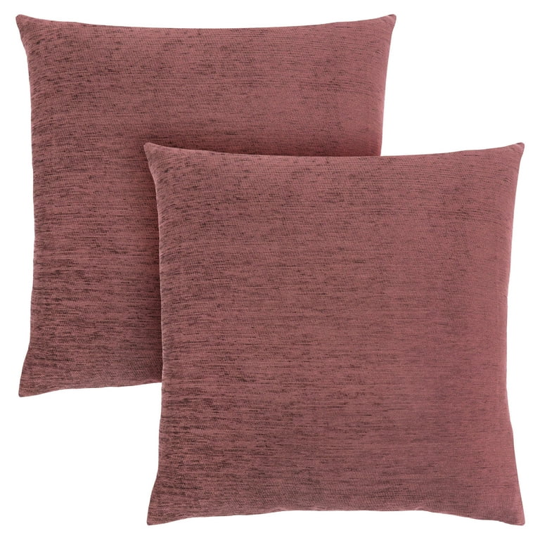 Pillows, Set Of 2, 18 X 18 Square, Insert Included, Decorative