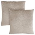 thumbnail image 1 of PILLOW - 18"X 18" / TAUPE FLORAL VELVET / 2PCS, 1 of 3