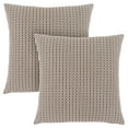 thumbnail image 1 of Pillows Set Of 2 Accent Sofa Couch Bedroom Polyester Brown, 1 of 3