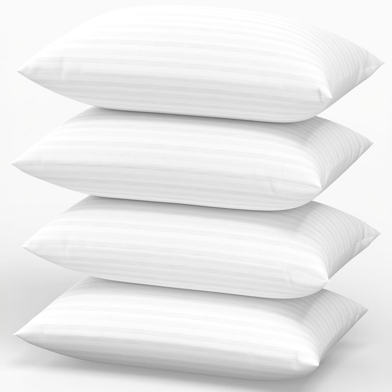 Pillows Standard Size Set Of 4 Hotel Collection Bed Pillow For Sleeping 4 Pack Back  Stomach Or Side Sleepers Soft And Supportive Washable Bedroom