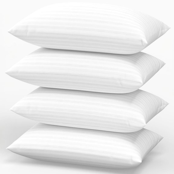 Pillows Standard Size Set Of 4 Hotel Collection Bed Pillow For Sleeping 4 Pack Back Stomach Or Side Sleepers Soft And Supportive Washable Bedroom