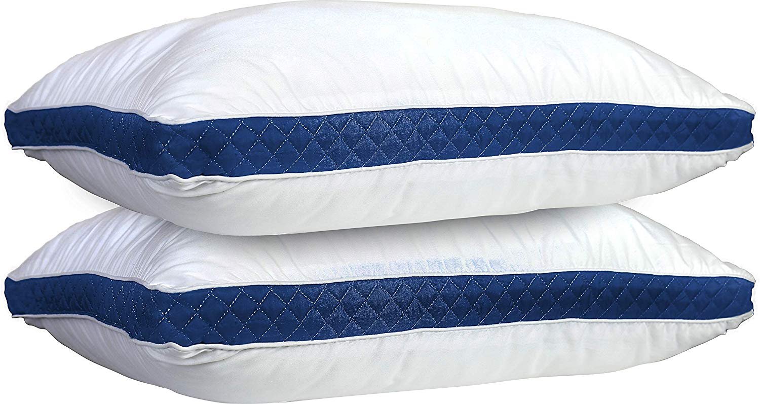 Ultrasoft Quilted Feather Bed Pillows, Set of 2