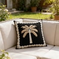 thumbnail image 1 of Pillows for Couch, Coconuts Palm Embroidered Pillowcase Outdoor Patio Sofa Cushion Cottons And Linen Backrest, 1 of 6