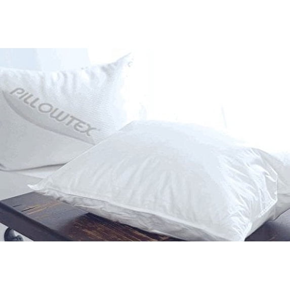 Pillowtex 75% White Goose Feather 25% White Goose Down Standard Size Pillow (2)