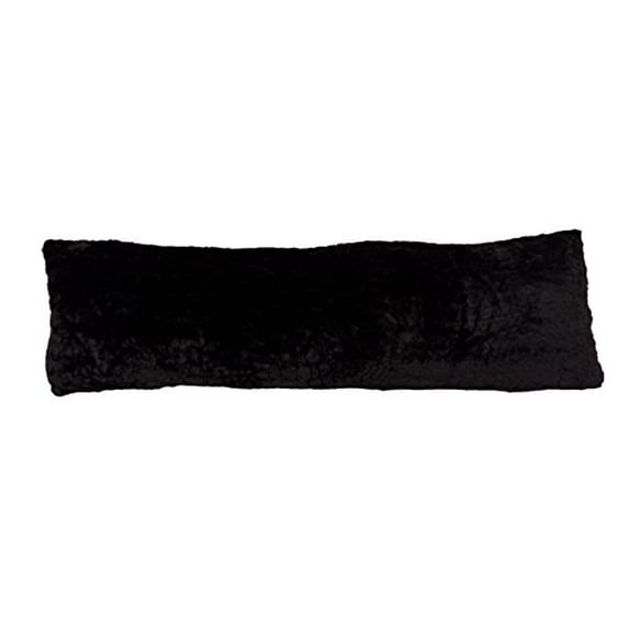 Pillowtex Body Pillow with Plush Cover (20 Inches x 54 Inches Black)