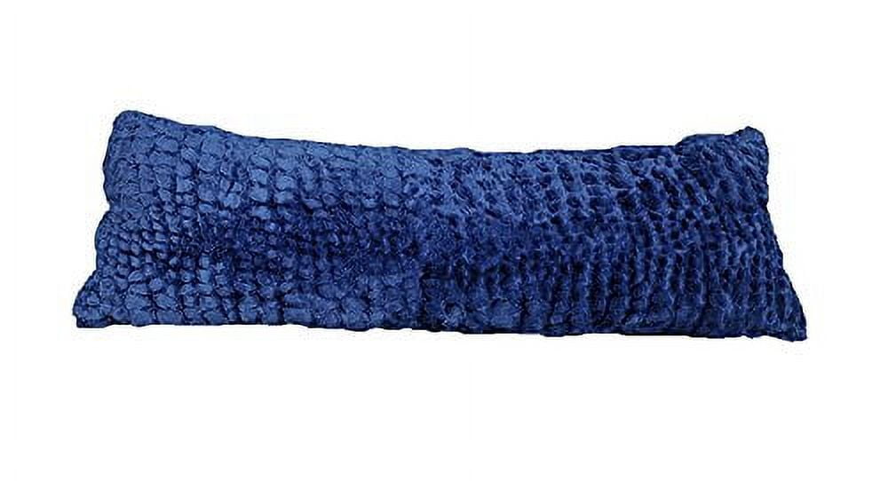 Pillowtex Body Pillow with Plush Cover (20 Inches x 60 Inches Navy)
