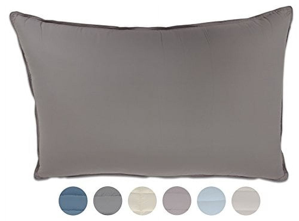 Pillowtex Dream in Color Pillow (Queen (20 Inches x 30 Inches), Heather)