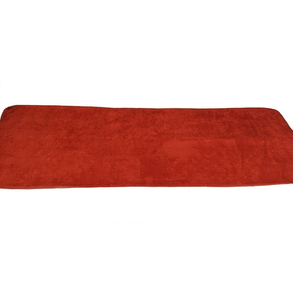 Pillowtex Faux Suede Bed Scarf King 26"x92" Burnt Orange