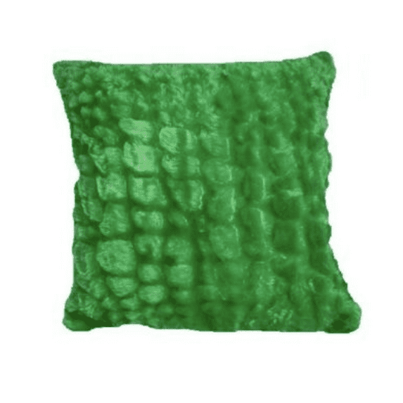 Pillowtex Plush 18 Inches x 18 Inches Throw Pillow (Green)