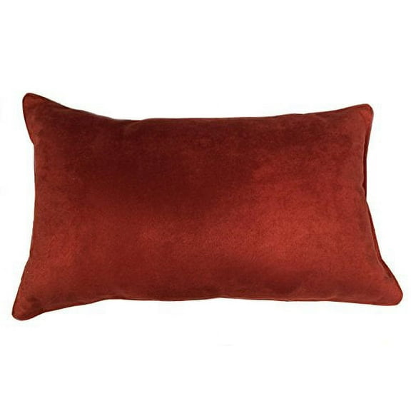Pillowtex Suede Decorative Pillow 12"x20" Burnt Orange