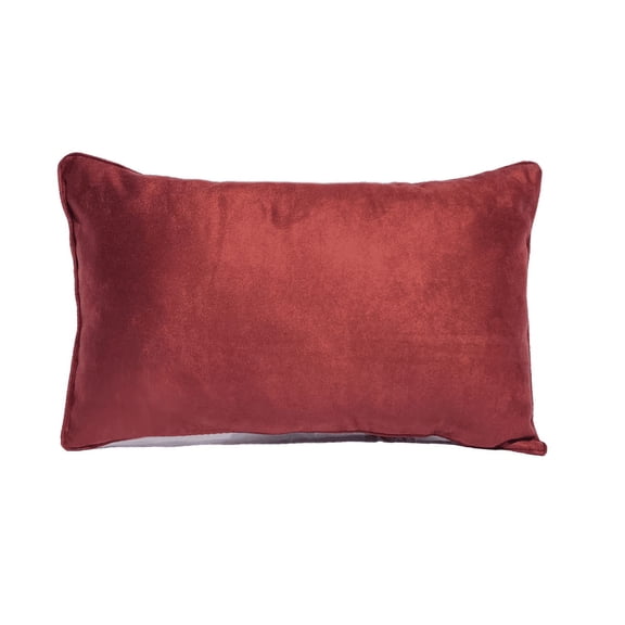 Pillowtex Suede Decorative Pillow 12"x20" Red