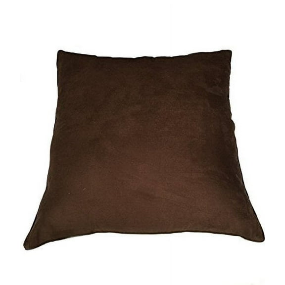 Pillowtex Suede Decorative Pillow 26"x26" Dark Brown
