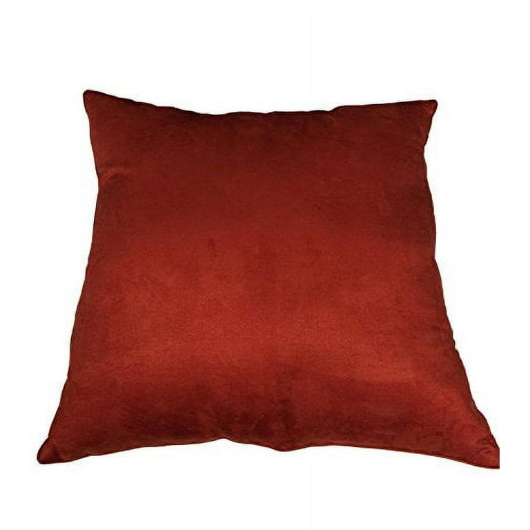 Pillowtex Suede Decorative Pillow (26x26, Red)