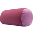 thumbnail image 1 of Pillowy Microbead Bolster Lightweight Neck Roll Pillow, 14" x 8", Burgundy /Merlot, 1 of 5