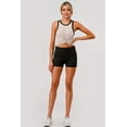 thumbnail image 1 of Pillowy Soft Fold Over Waist Shorts - Black, 1 of 8
