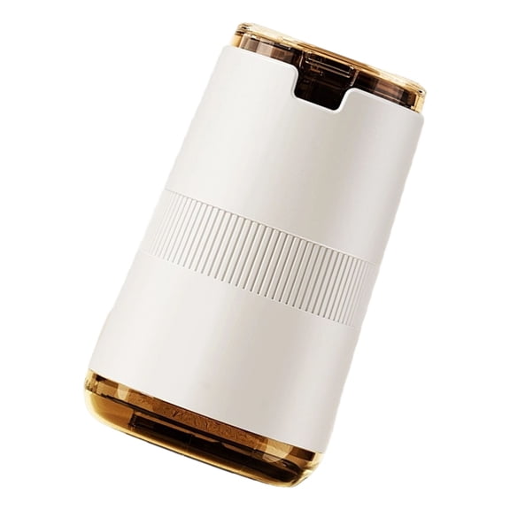 Pills Grinder Medicine Storage with Drinking Cup Builts In Cleaning Brush Adjustable Coarseness For Fine Powder Crushing