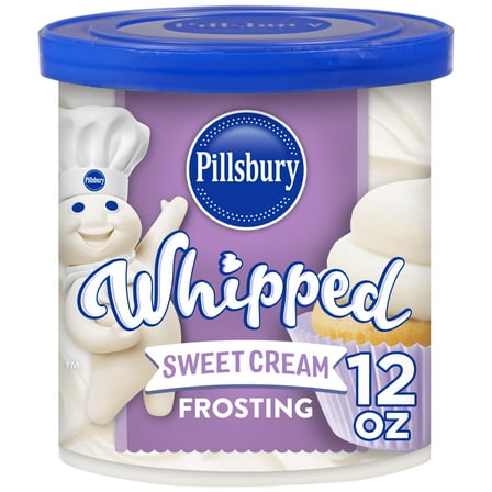 Pillsbury Whipped Sweet Cream Frosting, 12 oz Tub