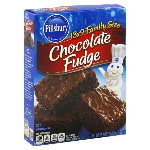 Pillsbury Brownie Mix, Rich Fudge, 18.4 oz (Pack of 14)