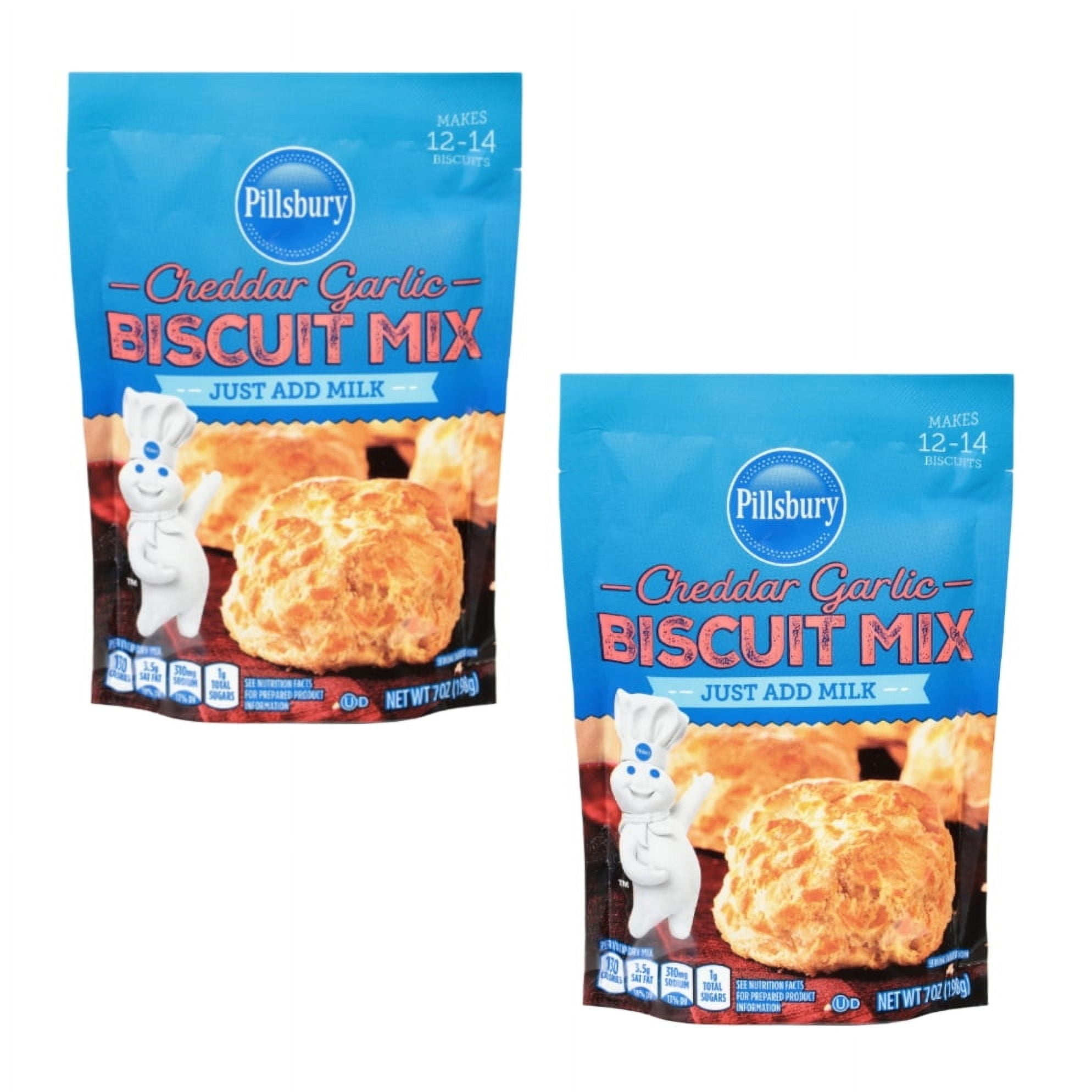 Pillsbury Cheddar Garlic Biscuit Mix, 7 Oz Bag (2 pack)
