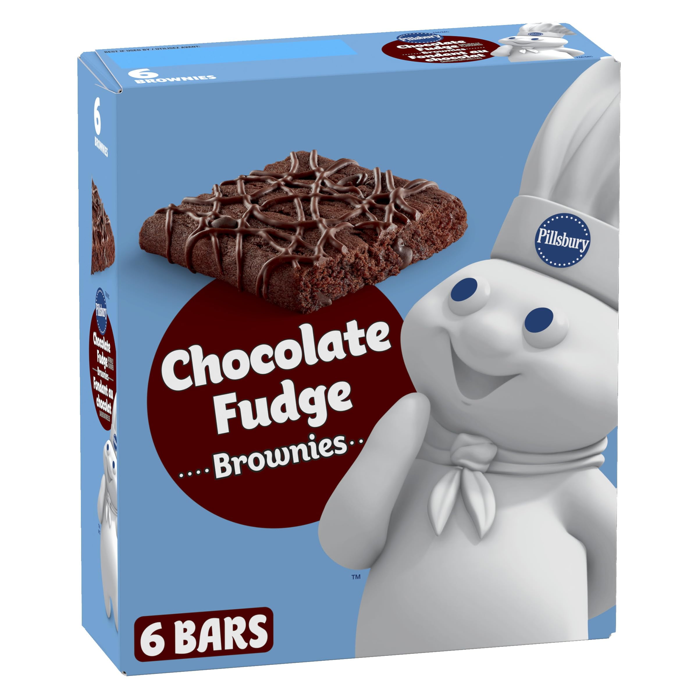 Pillsbury Chocolate Fudge Brownies Bars, 150G/5.3 Oz. (Imported From ...