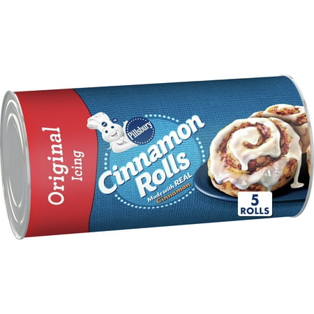 product image of Pillsbury Cinnamon Rolls with Original Icing, Canned Pastry Dough, 5 Rolls, 7.3 oz