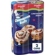 Pillsbury Cinnamon Rolls with Original Icing, Refrigerated Canned Pastry Dough, Value 2-Pack, 16 Rolls, 24.8 oz