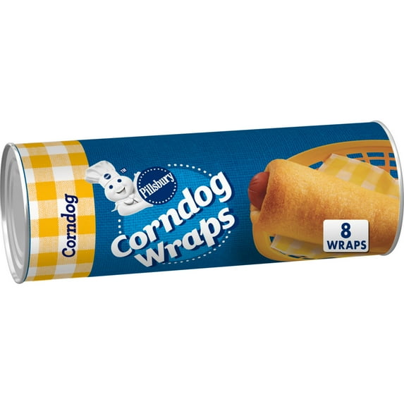 Pillsbury Corndog Wraps, Refrigerated Canned Dough, 8 Ct, 11.5 oz