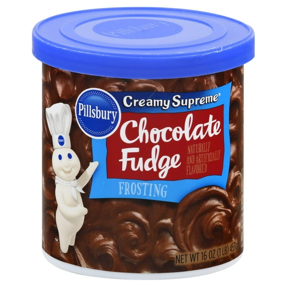 Pillsbury Creamy Supreme Chocolate Fudge Flavored Frosting, 16-Ounce (Pack of 16)