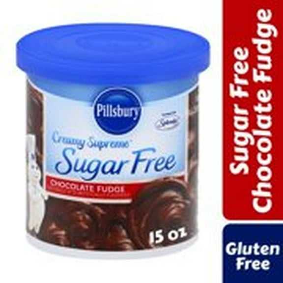 Pillsbury Creamy Supreme Chocolate Fudge Sugar Free Frosting (Pack of 2)