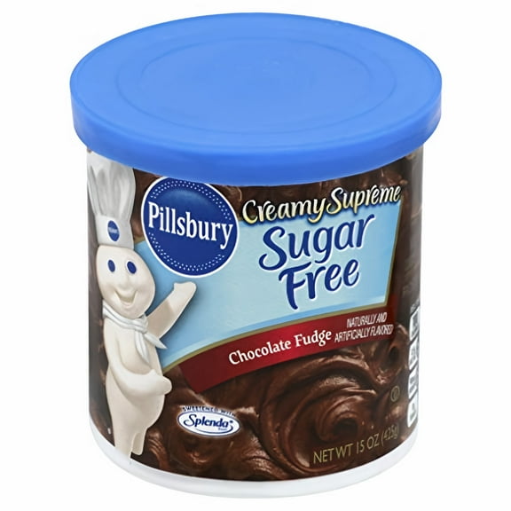Pillsbury Creamy Supreme Chocolate Fudge Sugar Free Frosting (Pack of 5)