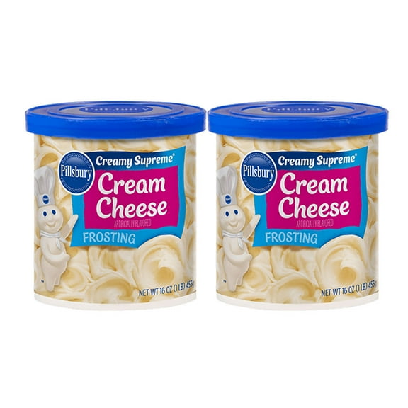 Pillsbury Creamy Supreme Cream Cheese Flavored Frosting, 16 oz - Palatize Pack of 2