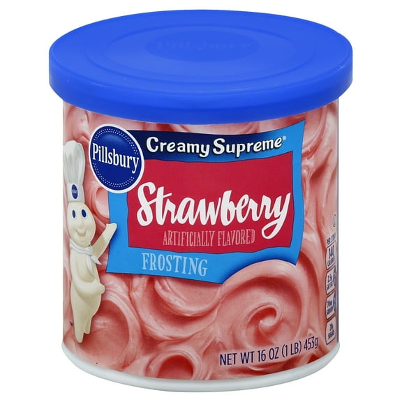 Pillsbury Creamy Supreme Frosting, Strawberry, 16 Oz Packaging May Vary