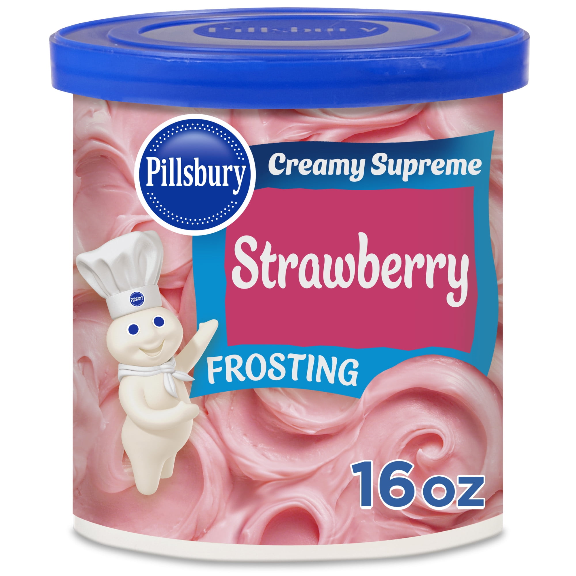 Pillsbury Creamy Supreme Strawberry Frosting, 16 oz Tub