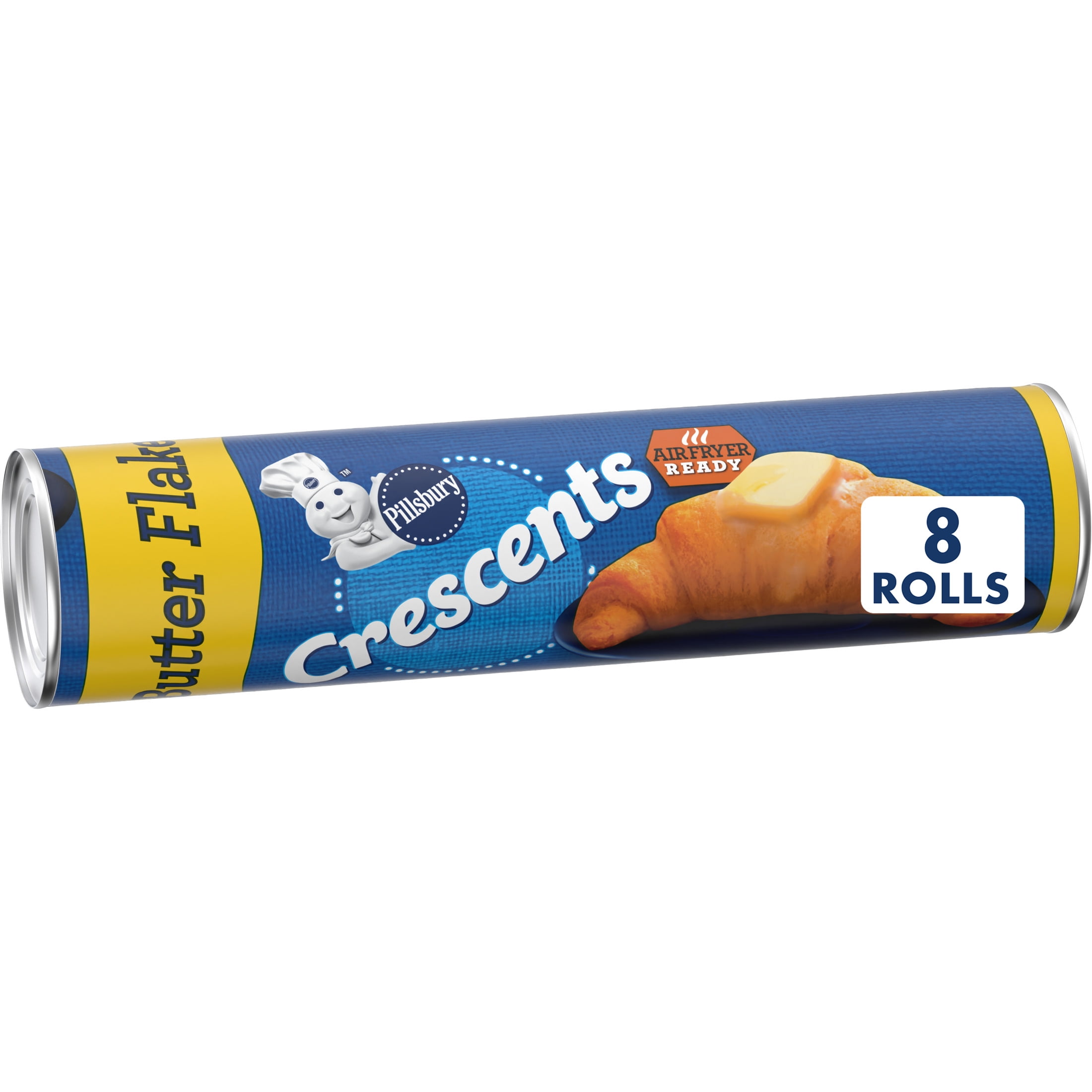 Pillsbury Crescent Rolls, Butter Flake Refrigerated Canned Pastry Dough, 8 Rolls, 8 oz