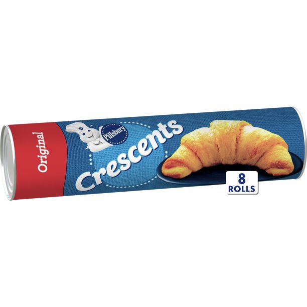 Pillsbury Crescent Rolls, Original Refrigerated Pastry Dough, 8 Rolls