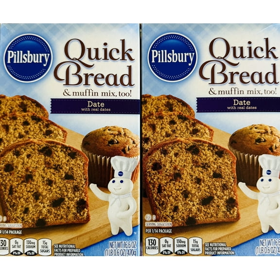 Pillsbury Date Quick Bread and Muffin Mix 2 pack